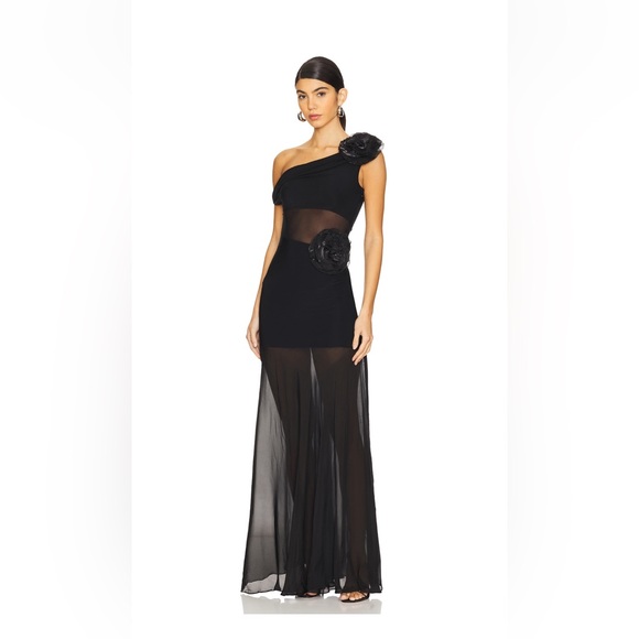 Abby Gown in Black, Deme by Gabriella - Picture 2 of 4